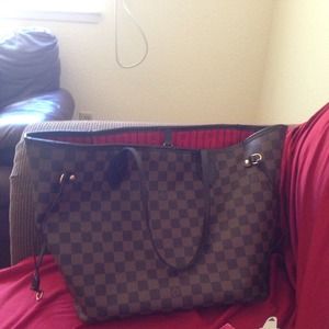 AUTHENTIC LOUIS VUITTON DAMIER NEVERFULL MM