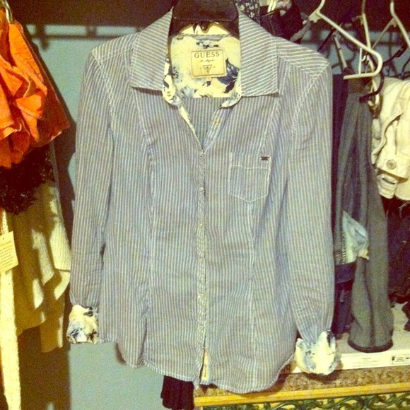 Guess button down shirt