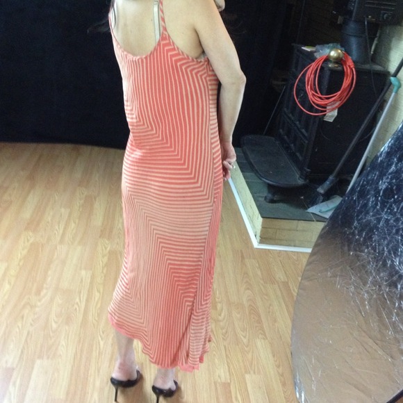 FIRE LOS ANGELES orange print dress - Picture 3 of 4