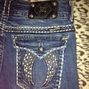 💗 Miss Me Angel Wings Jeans