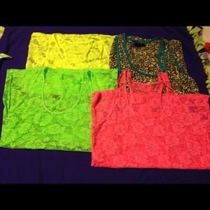 Bundle of 4 tank tops, purse and dress