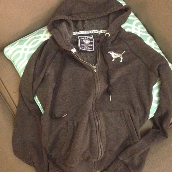 VICTORIA SECRET | PINK HOODIE SWEATER - Picture 2 of 3