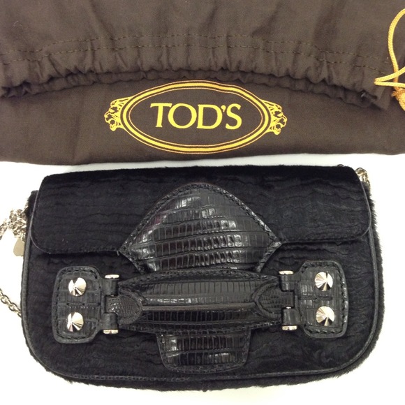 SOLD Tod's Calf Hair Mascherina Pochette Micro