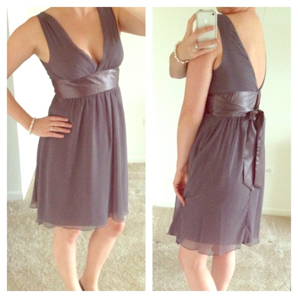 Grey Chiffon Dress