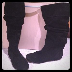 Black Suede Boots