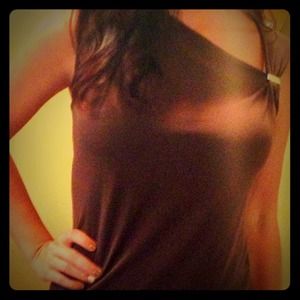 Dark Brown Michael Kors Sleeveless Top