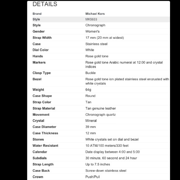 💎SOLD!!! NWOT Michael Kors rose gold watch - Picture 2 of 4