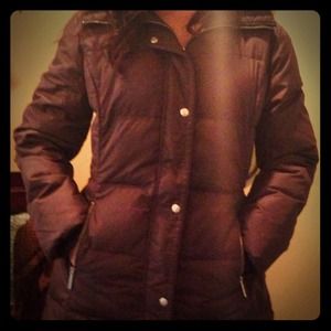 Brown Michael Kors Long Down Coat