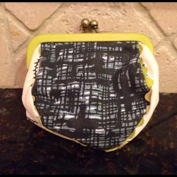 Anthropologie coin purse brand new clutch blue