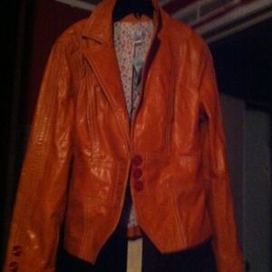 Cach~e leather jacket