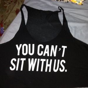 ⭐️SOLD⭐️Brandy Melville You Can't Sit With Us tank