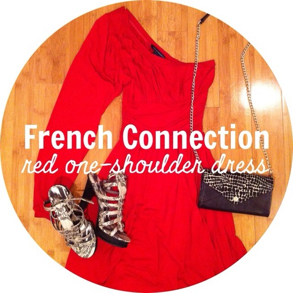 French Connection One-Shoulder Dress