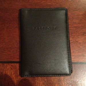 Authentic Coach Leather Passport Cover