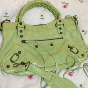 Balenciaga First Bag in Pistachio