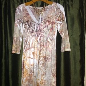 Printed dress. Size S.