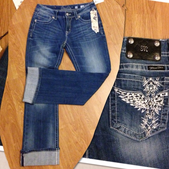 Miss Me boot cut (JP5117) denim jeans w studs