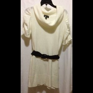 AB Studio Cowl Neck Sweater Dress