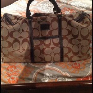 Coach carry on duffel bag