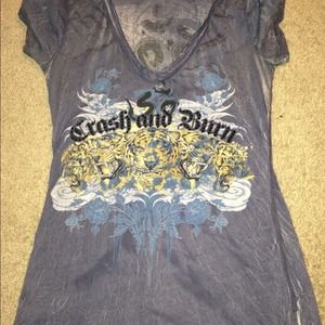 Crash and burn shirt