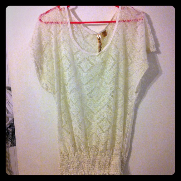 Shear lace top