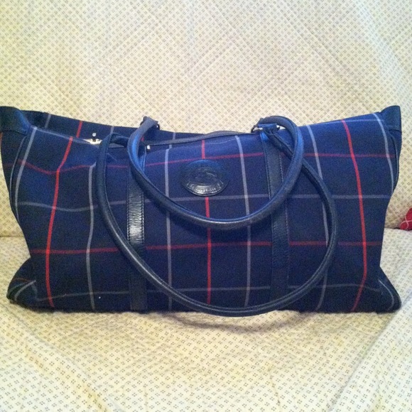 🎁GIFTED🎁 Vintage Burberry's large plaid tote bag