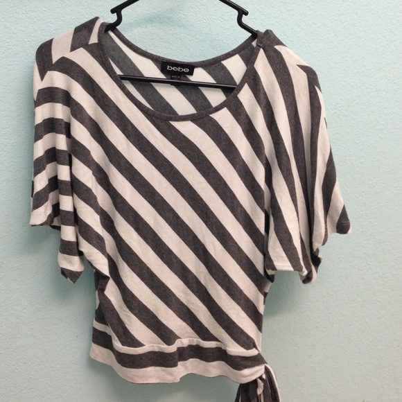 Stripped bebe shirt