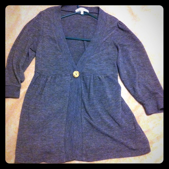 Gray cardigan