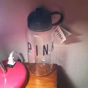 Vs pink water bottle