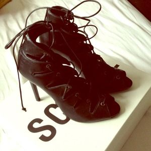 The Gilly tie up Dress Sandal by Brazil "Schutz"