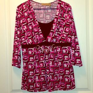 Pink & Black dress shirt!