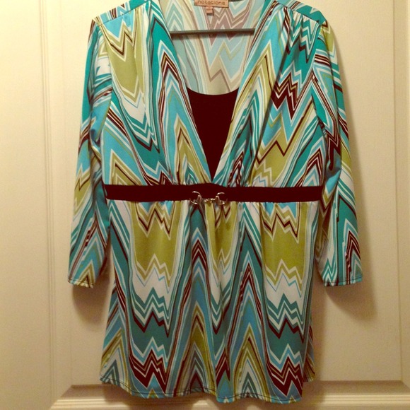 💙💚 Abstract Dress Top 💙💚