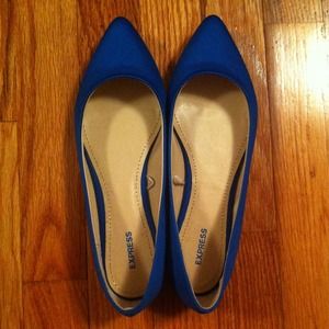 Express royal blue flats