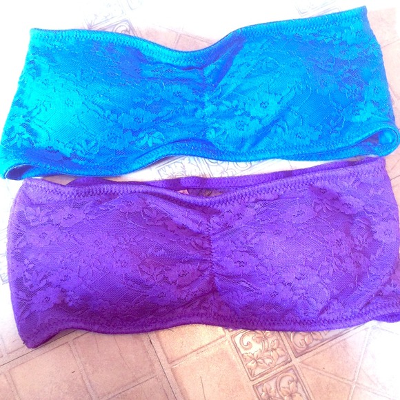 Bandeau with lacy zebra print back - Picture 1 of 2