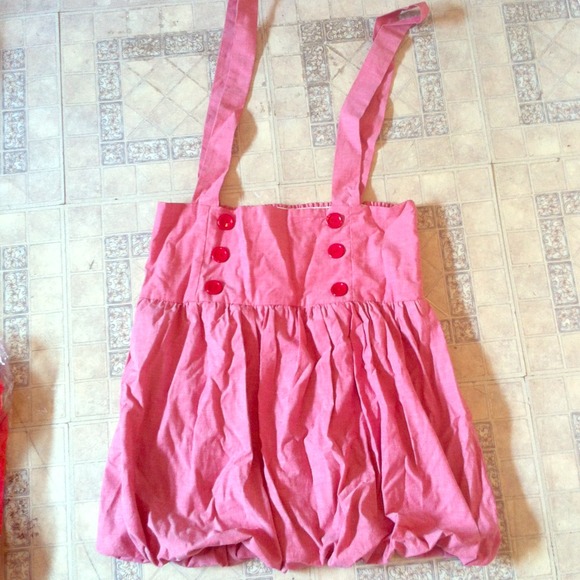 Red skirt jumper