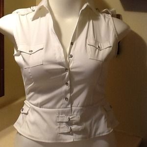 NWT white fitted shirt from Mandee