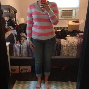 Pink & Gray OLD NAVY striped shirt!