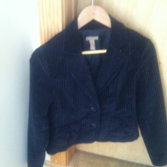 Size large suade pinstripe jacket