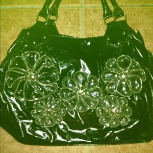 Extra large black purse/tote