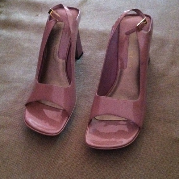Nine West strap heel.