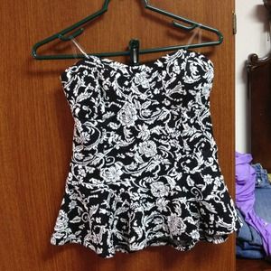 Nwt gorgeous women's floral tube top large