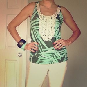 Turquoise and green tank!