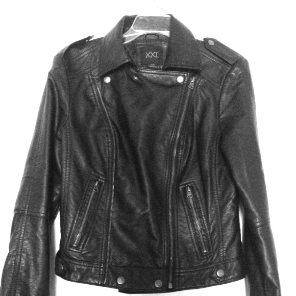 NWOT Faux Leather Moto Jacket