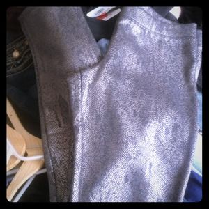Juicy couture metallic snake print pant