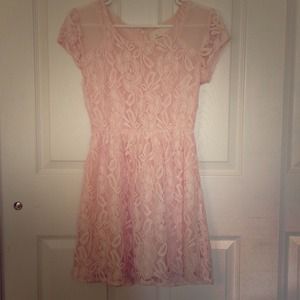 Pink Lace Dress.