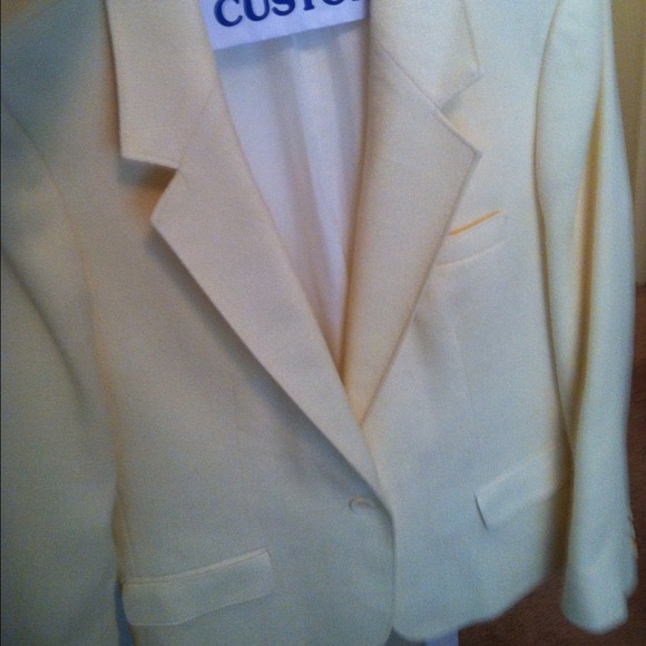 Talbots yellow blazer