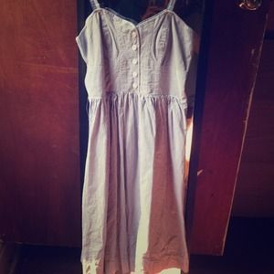 Blue & White Pin Striped Dress