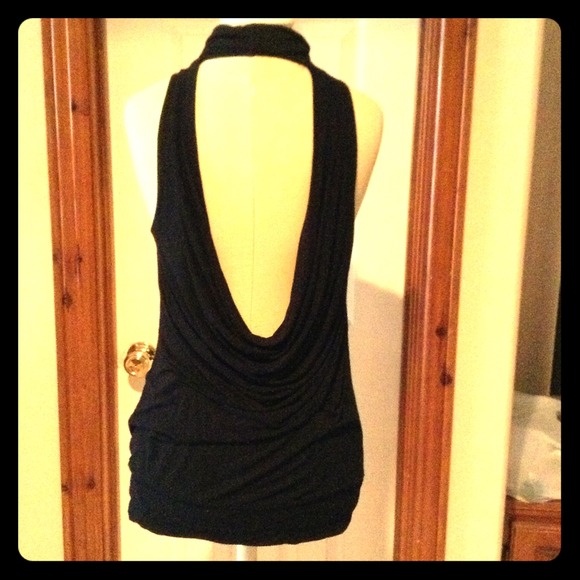 black dress with revealed back!