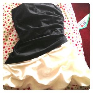 Black and white banquet dress