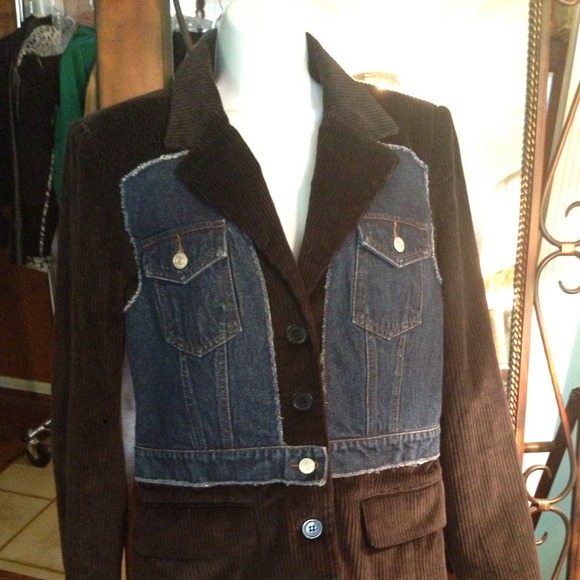 Denim Widewale Corduroy Jacket - Picture 3 of 4
