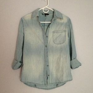denim long sleeve button up!